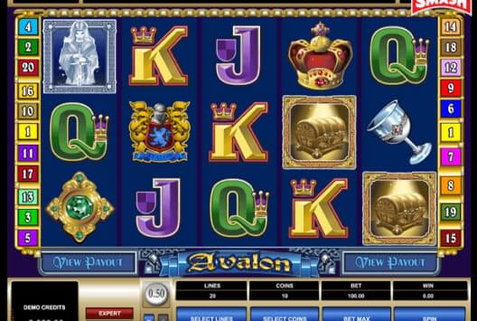 Avalon Free Online Slots Poster