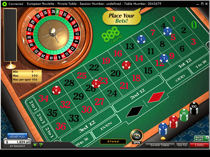 888 roulette login