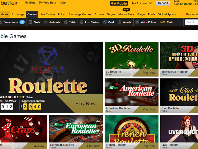 Ace casino online