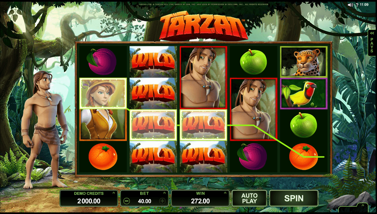 Cherry Casino - Tarzan slot game