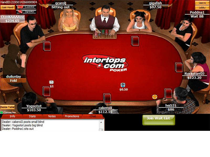 Intertops Poker - Table 2