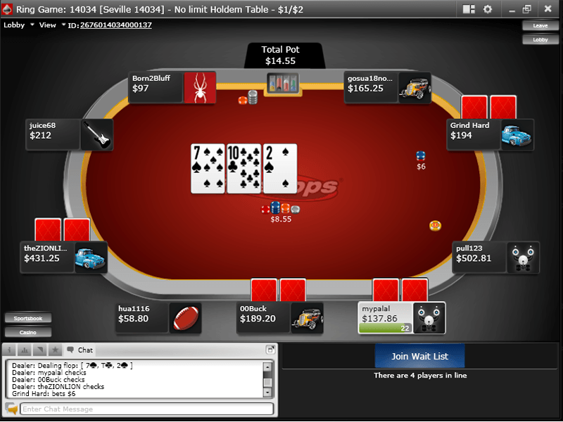 Intertops Poker - Table 1