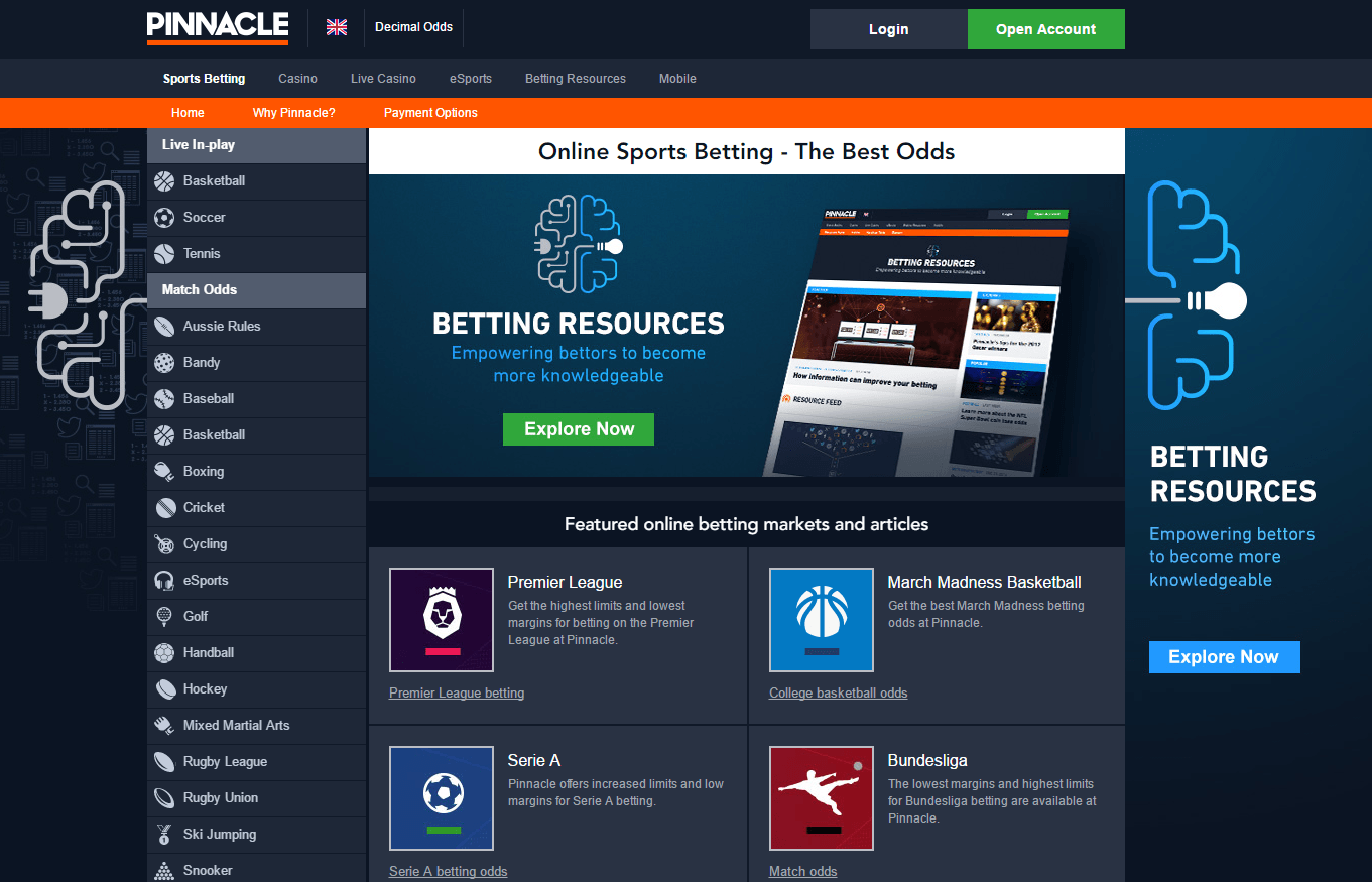Pinnacle Sports Betting Review