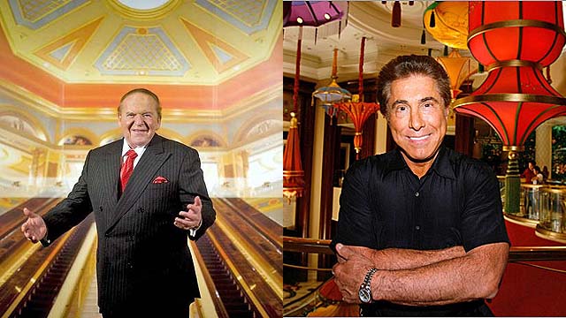 Steve Wynn Sheldon Adelson Las Vegas NFL