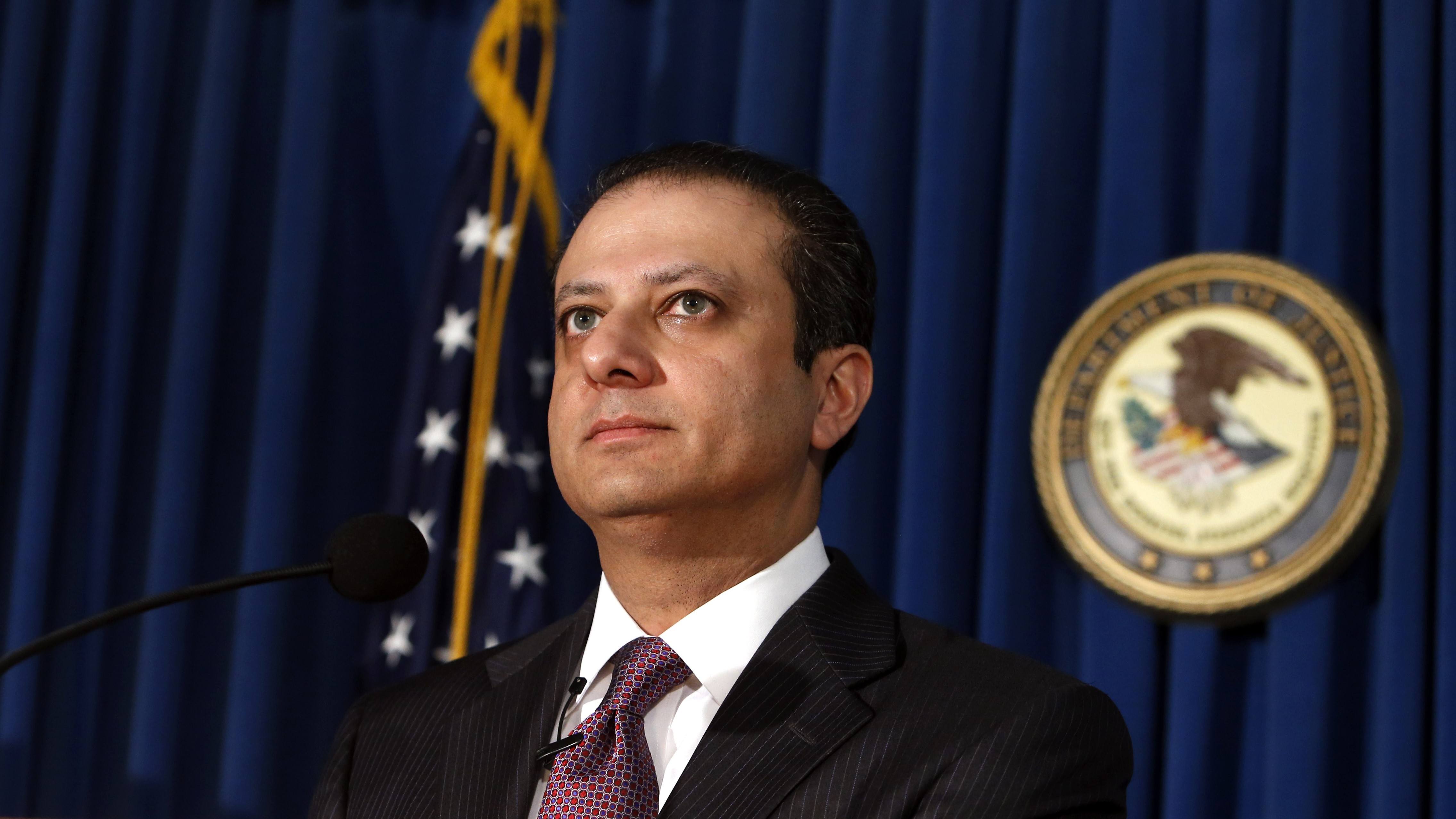 Bitcoin exchange operator Preet Bharara