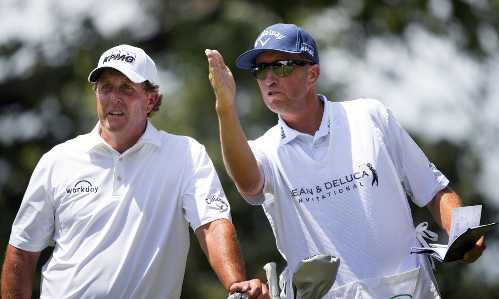 Phil Mickelson caddie 