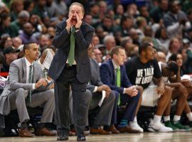 Michigan State Coach Tom Izzo wasn't happy that his team lost to Duke but oddsmakers still have them as the favorite to win the NCAA Championship. (Image: Mlive.com)
