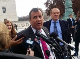 New Jersey Governor Chris Christie attended the Supreme Court hearing on sportsbetting and said afterward that he was optimistic that the court will rule in the state’s favor and repeal the ban. (Image: (Jonathan D. Salant/NJ Advance Media)