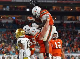 Miami football dismantled Notre Dame earlier in the year and is hoping they can do the same to Wisconsin in the Orange Bowl on Dec. 30. (Image: USA Today Sports)