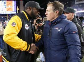 Pittsburgh Coach Mike Tomlin and New England’s Bill Belichick are hoping their respective teams meet in the AFC Championship game. (Image: Getty Images)