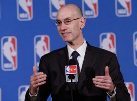 NBA Commissioner Adam Silver is a proponent of allowing legalized sports betting, but his league wants a cut of the action. (Image: SI)