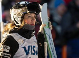 Jaelin Kauf safely qualified for the finals and is the favorite to win gold in the women’s moguls competition at the Winter Olympics. (Image: Steven Earl/US Ski Team)