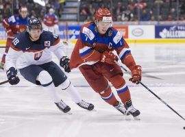 Kirill Kaprizov is one of the many talented KHL stars that will be a part of the OAR roster in the men’s Olympic hockey tournament. (Image: Chris Young/Associated Press)