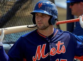 You can bet on Tim Tebow’s chances of playing in a MLB game. (Image: nypost.com)