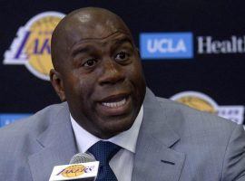 Los Angeles Lakers President Magic Johnson was one of the winners in Thursday’s NBA Trade Deadline. (Image: USA Today Sports)