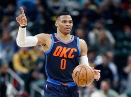 Russell Westbrook has seen All Stars Paul George and Carmelo Anthony join his Oklahoma City Thunder and the trio has had trouble at times working together. (Image: Getty)