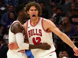 The Bulls have been warned by the NBA about resting healthy players down the stretch, including center Robin Lopez. (Image: Reuters/Kelley L. Cox/USA Today Sports)