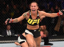 Cris ‘Cyborg’ Justino is widely expected to easily win her main event matchup with Yana Kunitskaya at UFC 222. (Image: Josh Hedges/Zuffa LLC/Getty)
