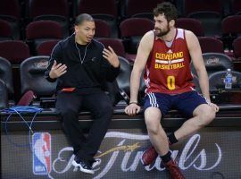 Cleveland lost Coach Ty Lue due to health reasons, but forward Kevin Love returned to the lineup on Monday after more than a month on injured reserve with a fractured left hand. (Image: Getty)