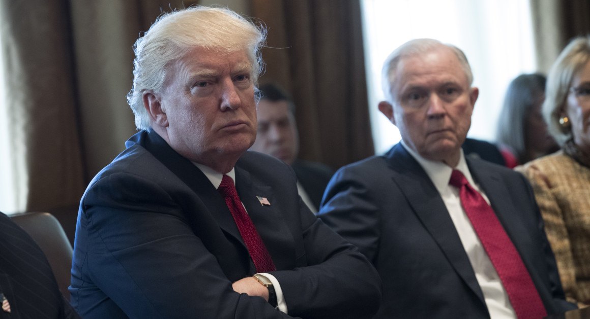 President Trump and Jeff Sessions