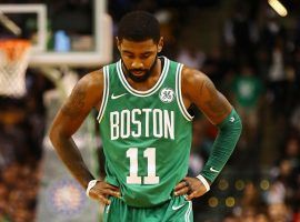 Kyrie Irving is recovering from a procedure he had on his kneecap that should keep him off the court for three to six weeks. (Image: AFP)