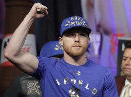 Canelo Alvarez, seen at a weigh-in for his fight against Cesar Chavez Jr. last May, tested negative for clenbuterol in his hair follicles. (Image: AP)