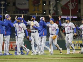 The New York Mets are off to a 9-1 start this season, and wrapped up a sweep over division rivals the Washington Nationals Sunday night. (Image: AP/Pablo Martinez Monsivais)