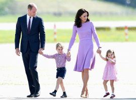 Prince William and Kate Middleton, seen here with their children George and Charlotte, are expecting their third royal baby any day now. (Image: Samir Hussein/WireImage)