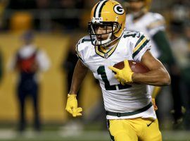Packers wide receiver Trevor Davis (seen playing against the Pittsburgh Steelers in 2017) was arrested at LAX for making a bomb joke to a female companion. (Image: AP/Keith Srakocic)