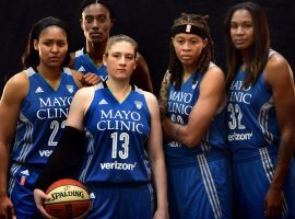 The Minnesota Lynx are bringing back the same core that won a WNBA title last year, seen here posing during the team’s 2017 media day. (Image: Scott Takushi/Pioneer Press)