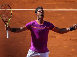 Rafael Nadal celebrates after defeating Novak Djokovic in the 2017 Madrid Open semifinals. (Image: Reuters)