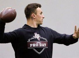 Former Cleveland Browns quarterback Johnny Manziel had been auditioning at pro days to try and get back in the NFL, but gave up on that dream and signed Saturday with the Hamilton Tiger-Cats of the Canadian Football League. (Image: AP)