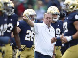 Notre Dame Head Coach Brian Kelly will try and lead his team to another winning season in 2018-19. (Image: USA Today Sports)