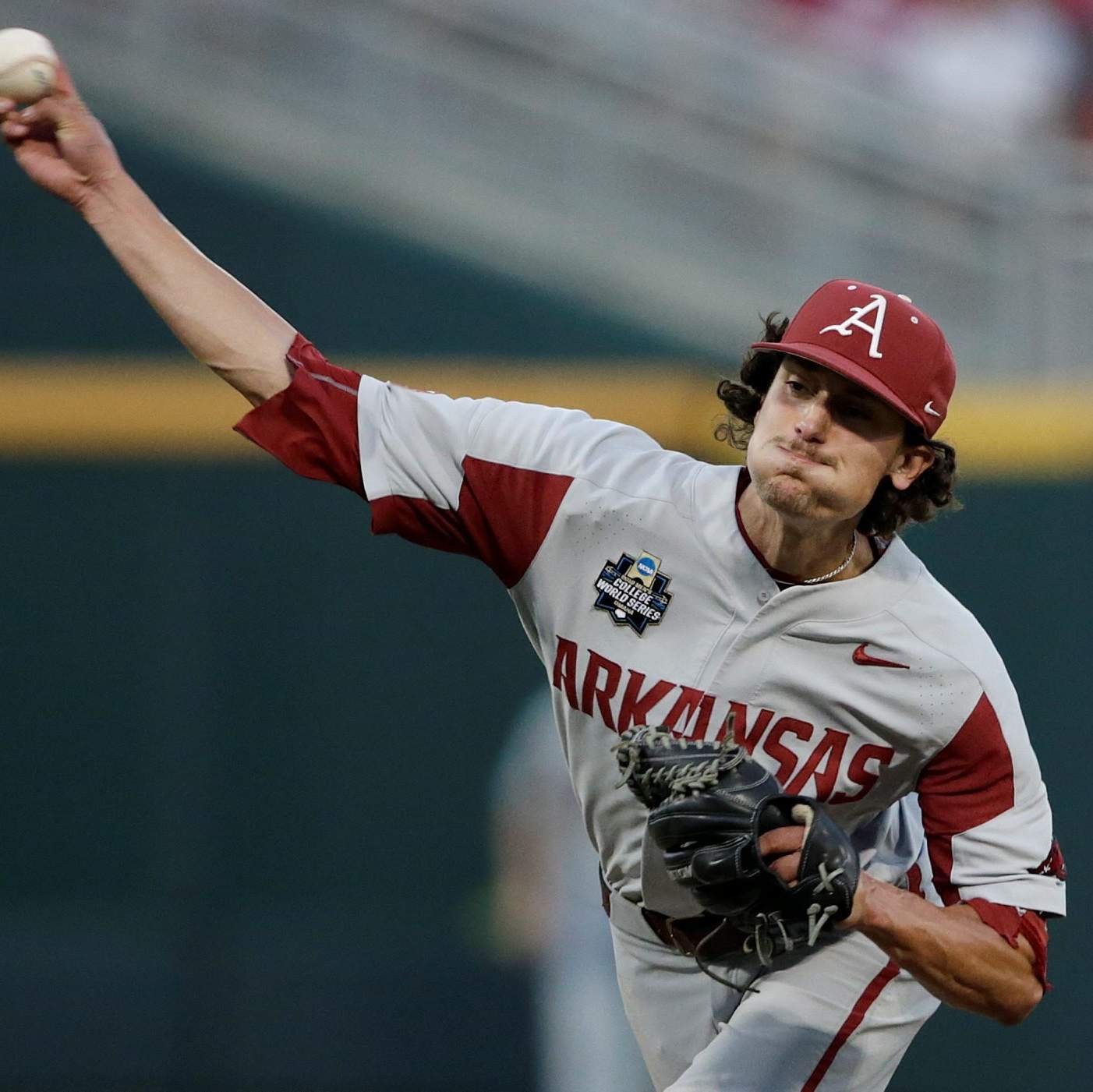 Arkansas pitcher Blaine Knight, College World Series