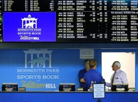 Employees prepare to take bets on opening day of the Monmouth Park Sports Book in Oceanport, New Jersey. (Image: AP/Noah K. Murray)