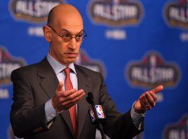 NBA Commissioner Adam Silver has been a proponent of states paying an integrity fee for sports betting. (Image: USA Today Sports)