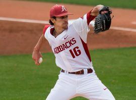 Arkansas ace pitcher Blaine Knight is one of many quality hurlers in the Razorbacks rotation. (Image: Arkansas Athletics)