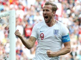 England’s Harry Kane has the lead with five goals in the Golden Boot race. (Image: Getty)