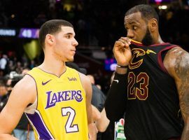 LeBron James, right, is rumored to join Lonzo Ball and the Los Angeles Lakers next year. (Image: Getty)