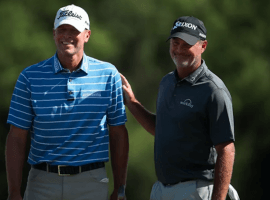 Steve Stricker, left, and Jerry Kelly are both from Wisconsin and eager to win this week’s American Family Insurance Championship, held in their home state. (Image: Getty)