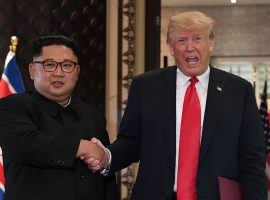 President Donald Trump met with North Korean Leader Kim Jong Un to work on a peace agreement. (Image: Getty)