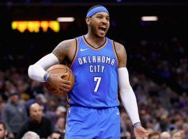 Carmelo Anthony was traded from the Oklahoma City Thunder to the Atlanta Hawks, where he will be waived and likely become a free agent. (Image: Getty)