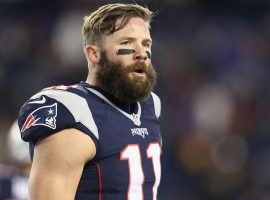 The NFL denied an appeal by New England Patriots wide receiver Julian Edelman, who will be suspended for four games for violating the league’s performance-enhancing substance policy. (Image: Getty)