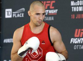 Rory MacDonald trains in an open workout in June 2016 before UFC Fight Night Ottawa. (Image: Justin Tang/CP)