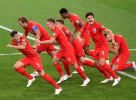 England’s soccer team is two wins away from its first World Cup championship since 1966. (Image: Getty)