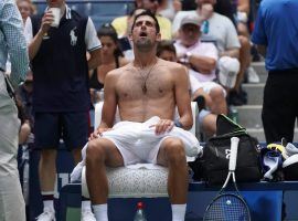 Novak Djokovic was one of the many players who struggled to deal with the heat on Tuesday at the 2018 US Open. (Image: AFP)