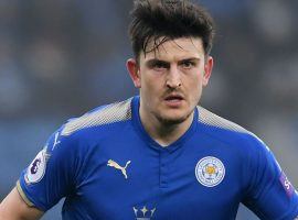 Harry Maguire could still move from Leicester City to Manchester United ahead of the match between the two clubs on Friday night. (Image: Sky News)