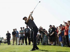 Steph Curry watches one of his shots during the opening round of the 2018 Ellie May Classic on the Web.com Tour. (Image: Golf.com)