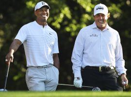 Tiger Woods and Phil Mickelson are reportedly set to meet in a high-stakes televised one-on-one match over Thanksgiving weekend. (Image: AP)