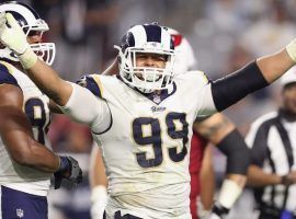 Aaron Donald ended his holdout, signing a six year, $135 million contract extension. (Image: Getty)